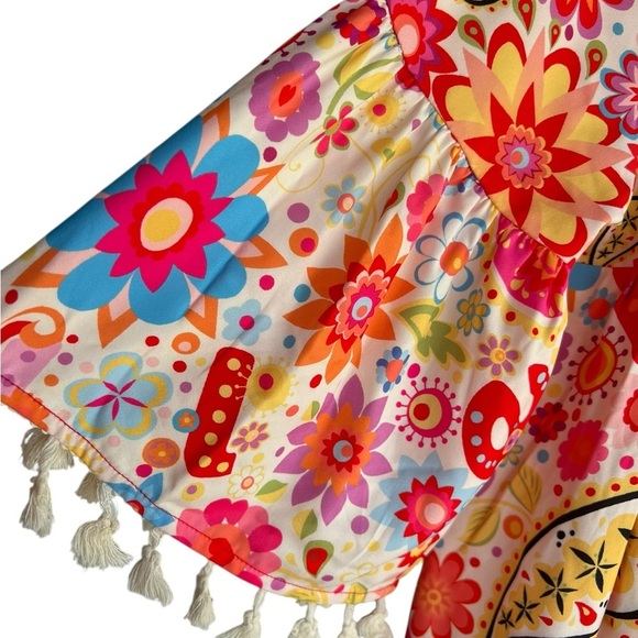 Colorful Floral Paisley Tunic Collection by Cezele Size S - Picture 3 of 13